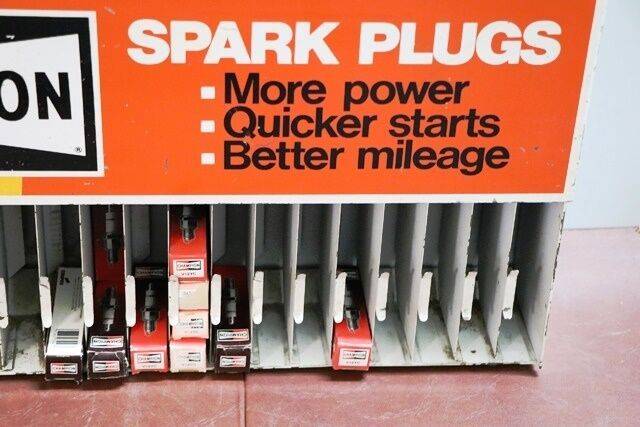 Vintage Champion Spark Plug Dispensing Wall Rack