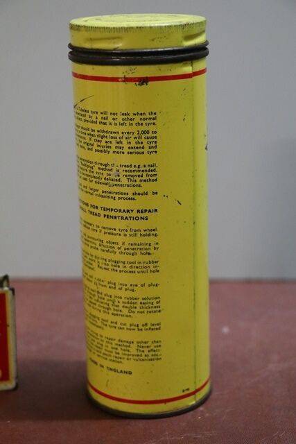 Vintage Dunlop Reddiplug Repair Kit Tin