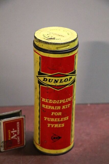 Vintage Dunlop Reddiplug Repair Kit Tin 