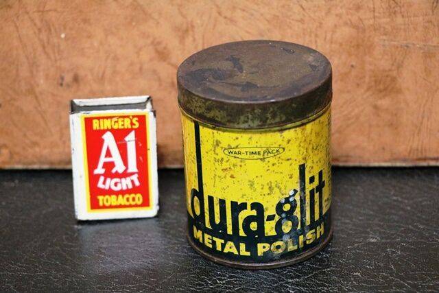 Vintage DuraGlint Metal Polish Tin
