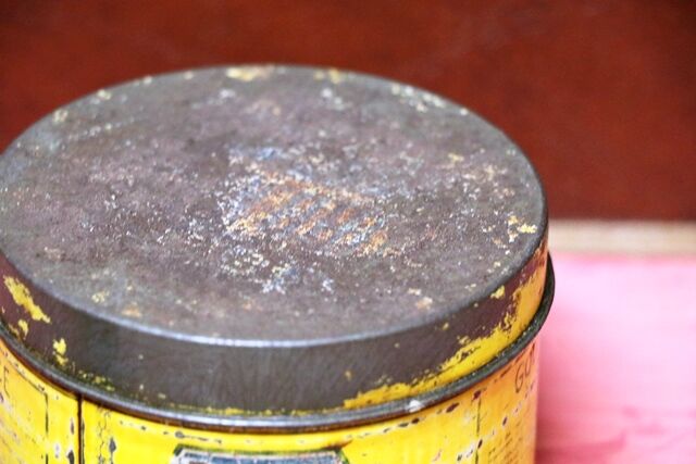 Vintage Early Golden Fleece HEX One Pound Grease Tin