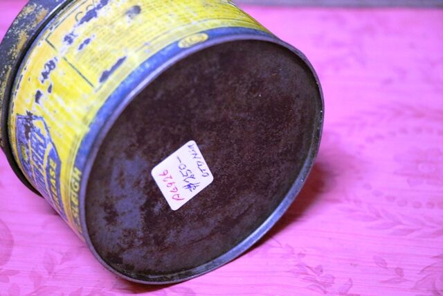 Vintage Early Golden Fleece HEX One Pound Grease Tin