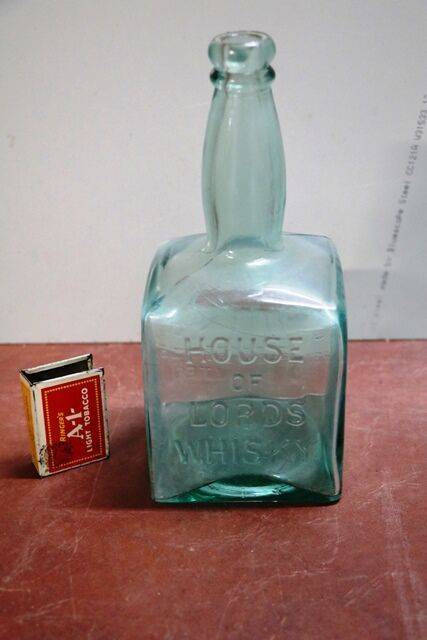 Vintage Embossed House of Lords Whisky Bottle
