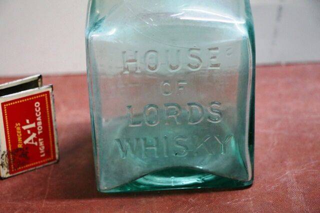 Vintage Embossed House of Lords Whisky Bottle
