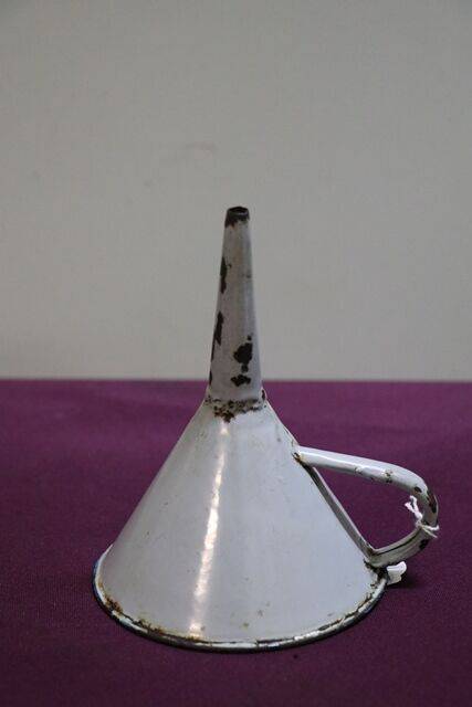 Vintage Enamel Funnel 