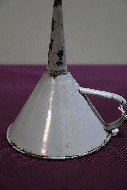 Vintage Enamel Funnel 