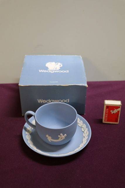 Vintage English Wedgwood Cup and Saucer in Original Box