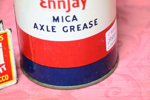 Vintage Esso ENNJAY Mica Axle Grease 1lb Tin
