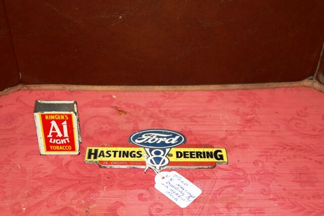 Vintage FORD V8 Hastings Deering Badge By HR Hobson Melb