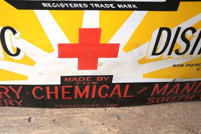 Vintage Ferry Brand AntisepticDisinfectant Enamel Sign 