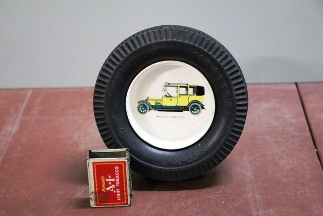 Vintage Firestone Rubber and China Promotional Ashtray