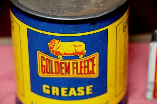 Vintage Golden Fleece CinemaScope 1lb Grease Tin