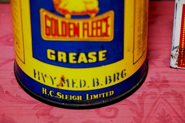 Vintage Golden Fleece CinemaScope 1lb Grease Tin