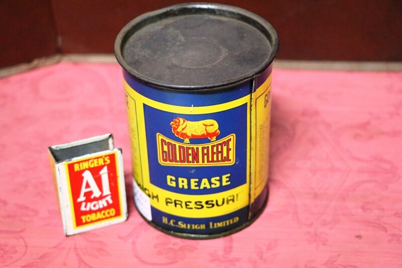 Vintage Golden Fleece CinemaScope 1lb Grease Tin 