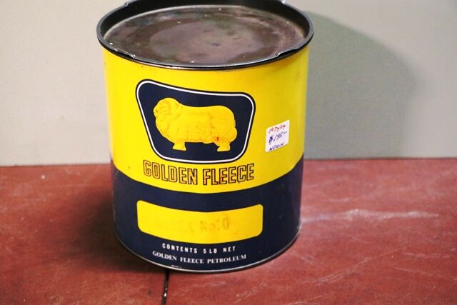 Vintage Golden Fleece Duo Durex no0 5lb Grease Tin