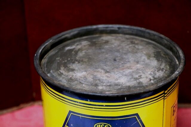 Vintage Golden Fleece HEX 5lb Graphite No 2 Grease Tin