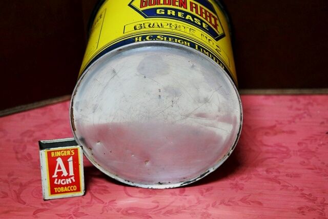 Vintage Golden Fleece HEX 5lb Graphite No 2 Grease Tin