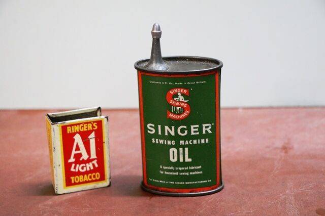 Singer Sewing Machine Oil Tin 