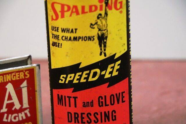 Vintage Handy Oiler Spalding SpeedEE Glove Dressing