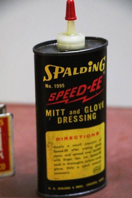 Vintage Handy Oiler Spalding SpeedEE Glove Dressing