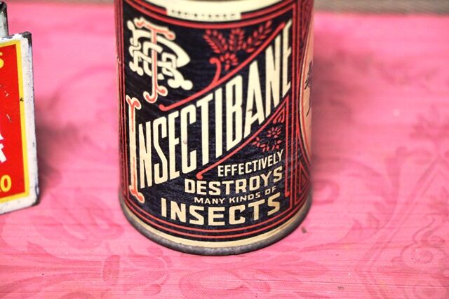 Vintage Insectibane Destroys Insects Tin 