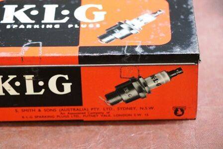 Vintage KLG Sparking Plugs Packaging Tin