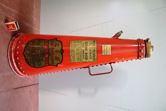 Vintage LandG Fire Appliance Co Conical Fire Extinguisher