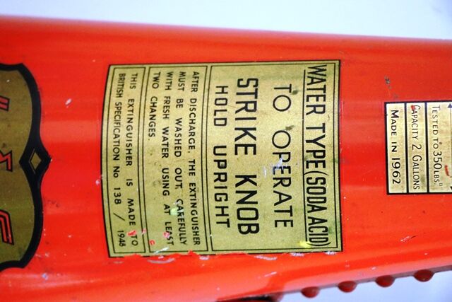 Vintage LandG Fire Appliance Co Conical Fire Extinguisher