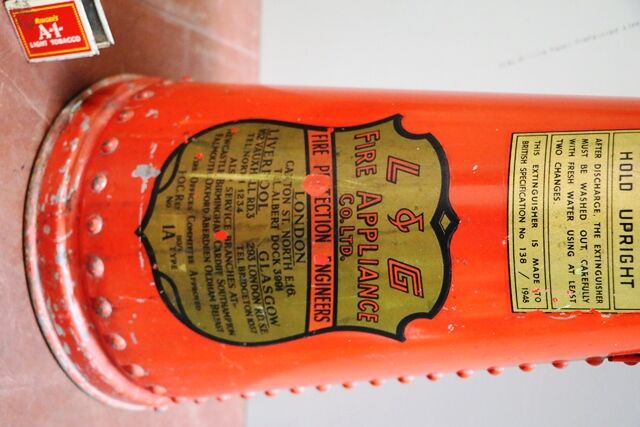 Vintage LandG Fire Appliance Co Conical Fire Extinguisher