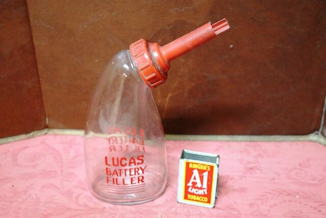 Vintage Lucas Battery Filler Bottle