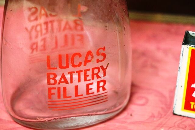 Vintage Lucas Battery Filler Bottle