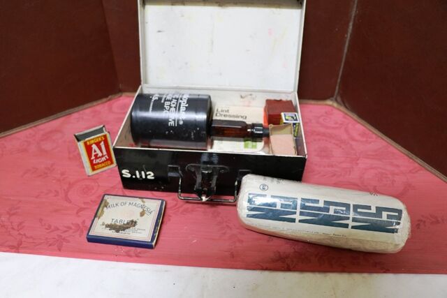 Vintage MCC Metal First Aid Kit with Contents
