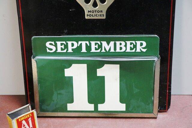 Vintage Motor Union Insurance Company Calendar # XXXX Antique Complex