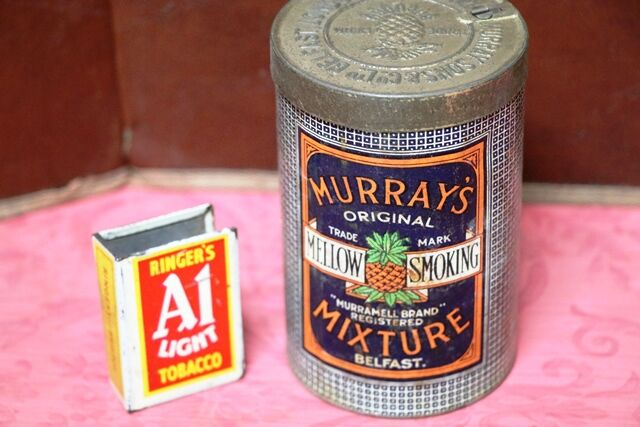 Vintage Murrayand39s Mellow Smoking Mixture Canister BELFAST
