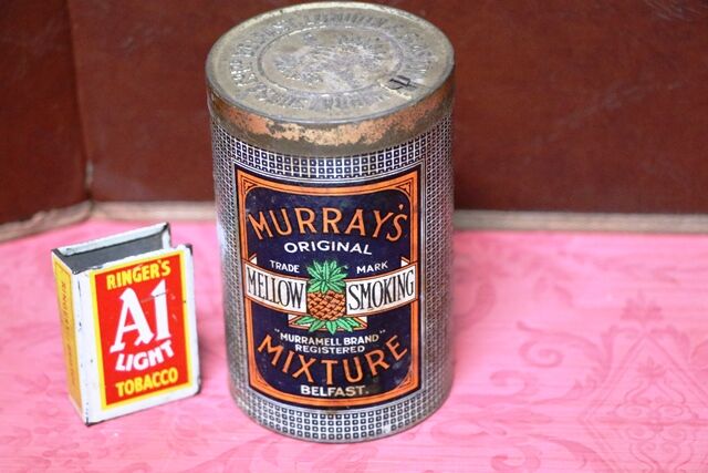 Vintage Murrayand39s Mellow Smoking Mixture Canister BELFAST