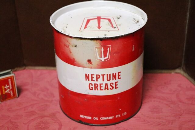 Vintage Neptune Tenac 5lb Grease Tin