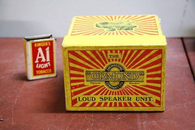 Vintage Ormond Loud Speaker Unit Box 