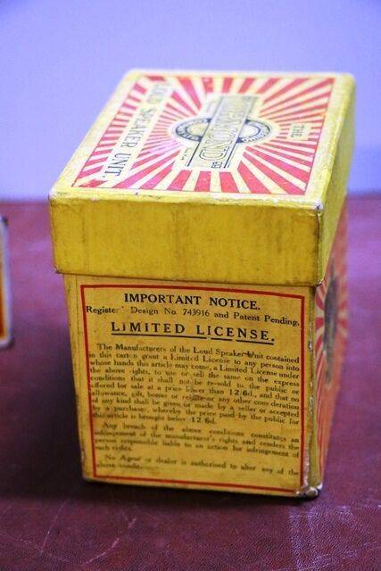 Vintage Ormond Loud Speaker Unit Box 