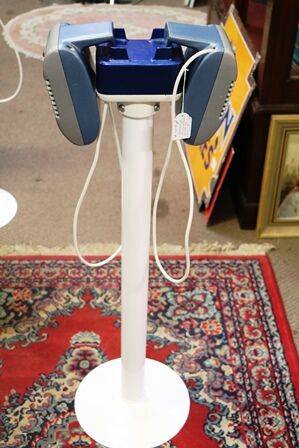 Vintage Pair of Cast  DriveIn Speakers on Metal Stand 