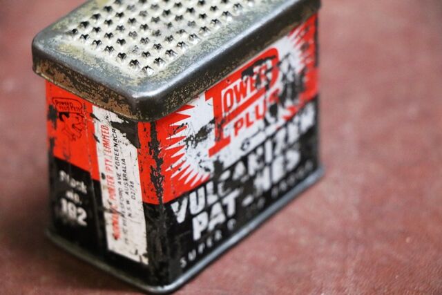 Vintage Power Plus Vulcanizing Patches Tin