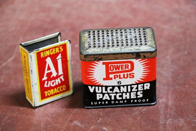Vintage Power Plus Vulcanizing Patches Tin