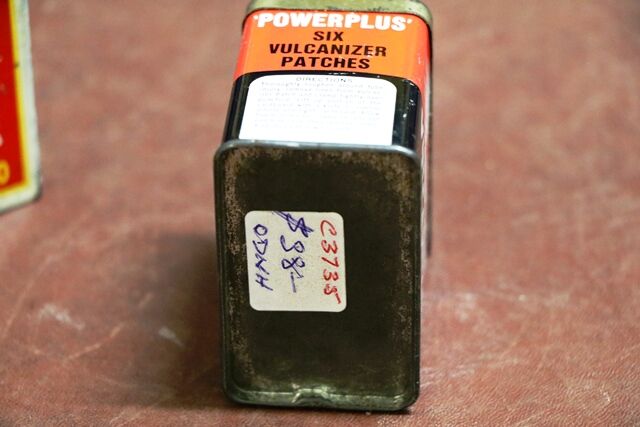 Vintage Power Plus Vulcanizing Patches Tin