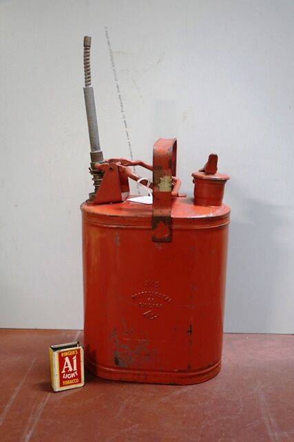 Vintage Protectoseal Co Chicago Gooseneck Jerry Can