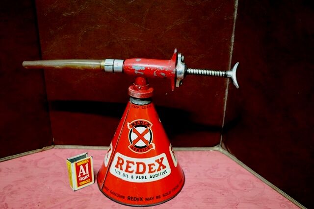 Vintage REDeX Fuel Additive Embossed Dispenser