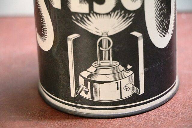 Vintage STESCO Hikers Stove Tin and Contents