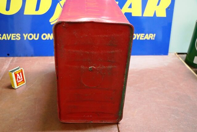 Vintage Shell 2 gal Running Board Fuel Can 