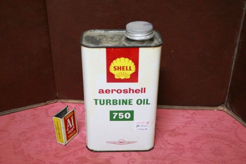 Vintage Shell Aeroshell Turbine Oil 750 One Quart Tin