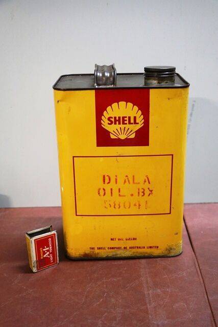 Vintage Shell Diala Oil BX One Gallon Tin