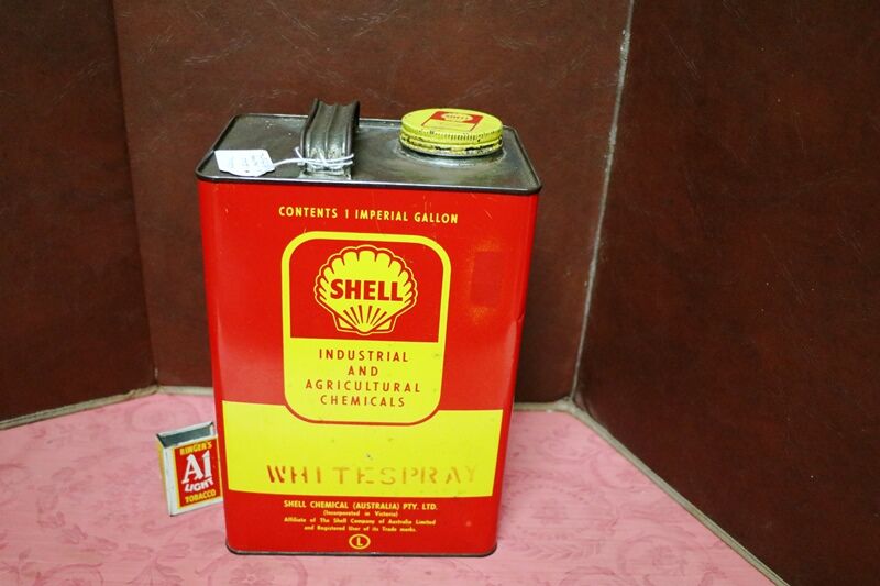 Vintage Shell Industrial and Agricultural Chemicals 1gal Tin