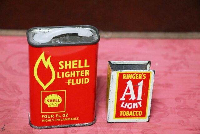Vintage Shell Lighter Fluid 4oz Oiler